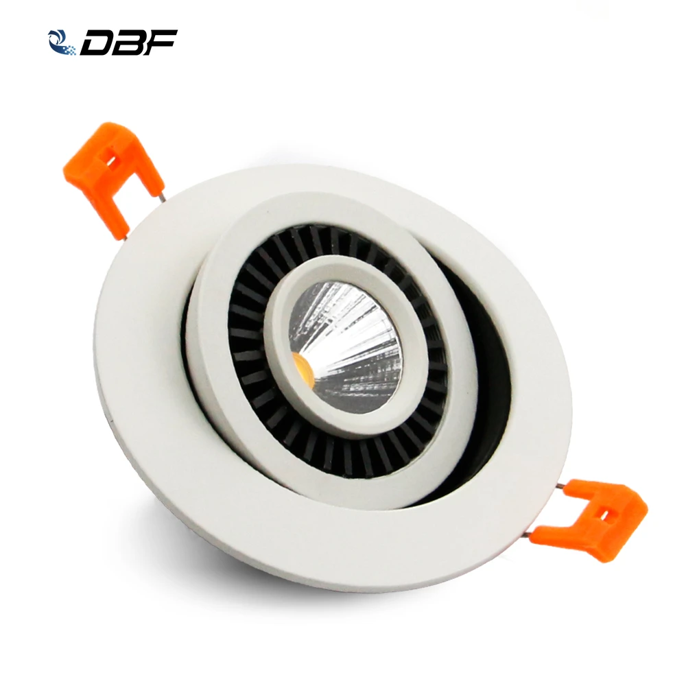 

[DBF]360 Degrees Rotatable LED COB Recessed Downlight Dimmable 5W 7W 9W Ceiling Spot Light AC110V/220V Bedroom TV Background