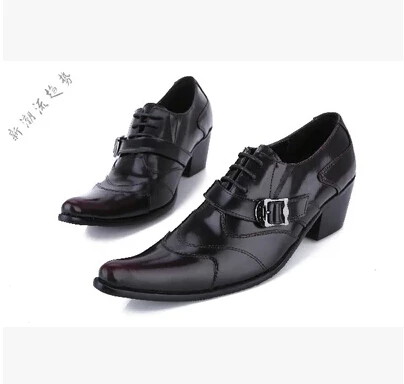 Роскошные черные Модные Мужские модельные туфли с острым носком новинка 2016 года