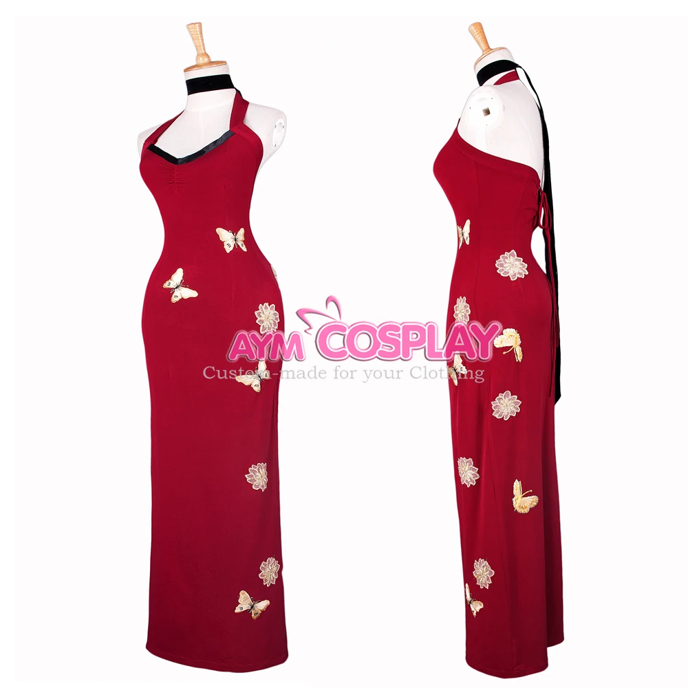 Resident Evil 5 Ада Вонг платье QIPAO фильм Сделанные на заказ [G837]|Спортивные костюмы| |
