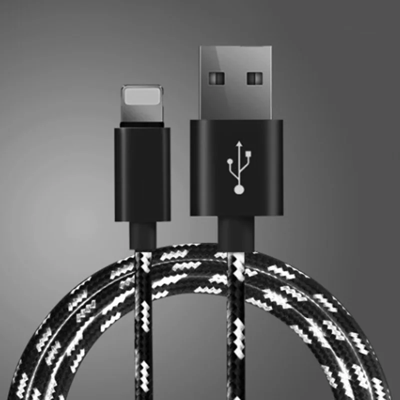 25 см 1 м 1,5 м 2 м 3 м данных USB кабель зарядного устройства для iPhone XR Xs Max X 5 6 s 6s 7 8 Plus SE iPad Быстрая зарядка длинный провод шнур - Цвет: Черный