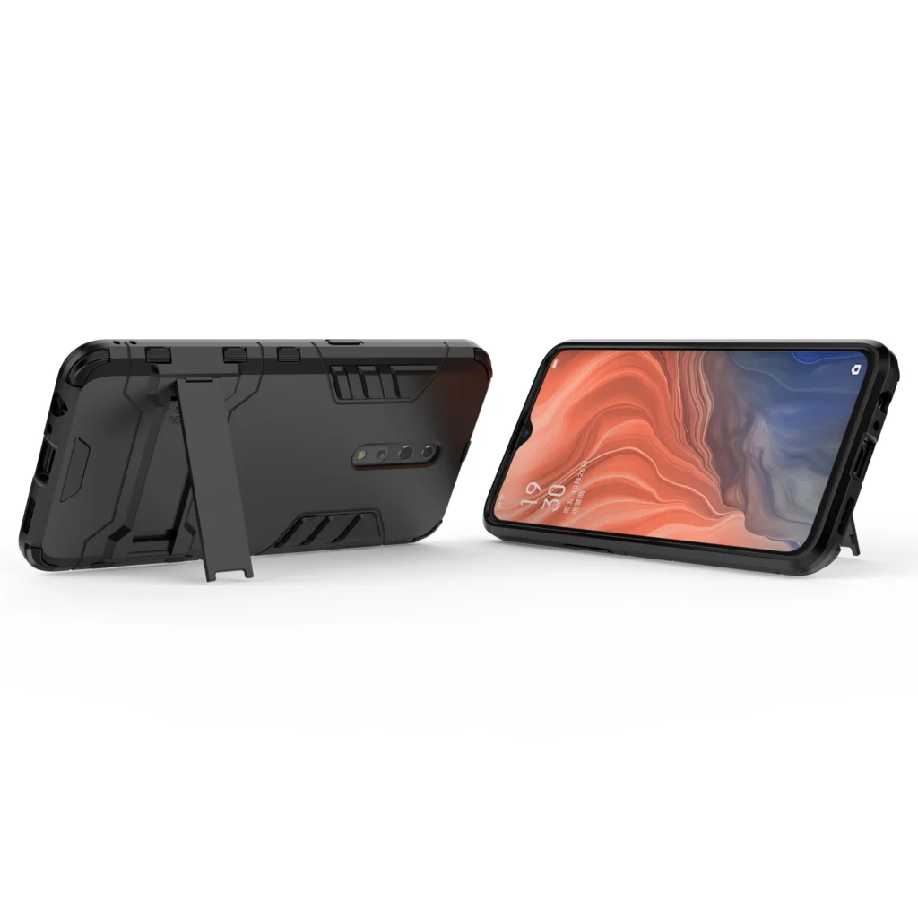 Чехол для Oppo Reno Z 10X Zoom Армор Силиконовый Защитник Стойка Обложка Кейсы 2 Ace F11 Pro Reno2 он.