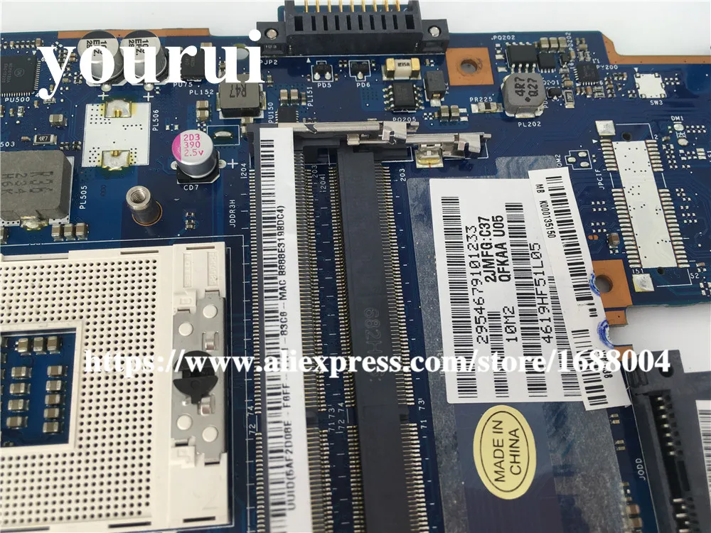 Отлично подходит для Toshiba P855-S5312 P850 P855 Материнская плата ноутбука HM76 DDR3 K000135150 qfkaa LA-8392P рабочих