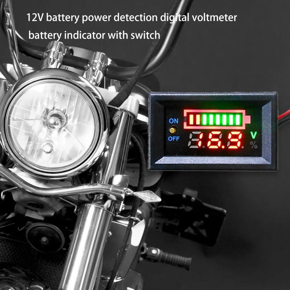 12V Автомобильная электроника автомобильный аккумулятор цифровой вольтметр