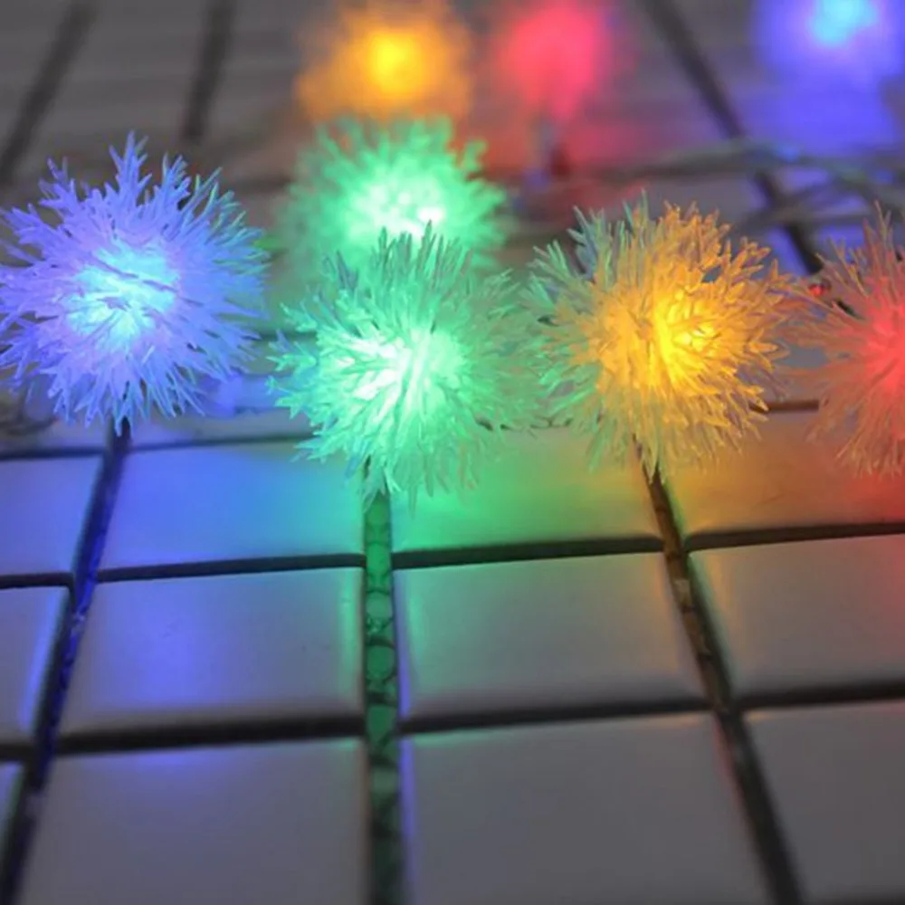 LED 1M 10PCS Lamp String Christmas Light Strings Snowflakes Bells Pentagram Battery | Лампы и освещение