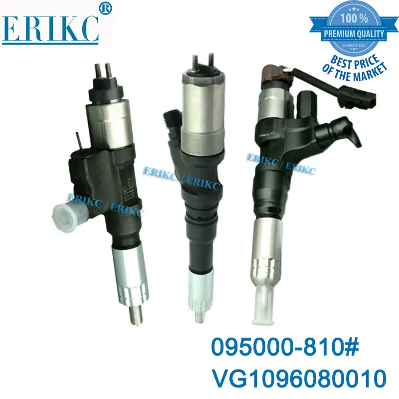 

ERIKC 095000-8100 инжектор форсунки 8100 высокая производительность топливный инжектор дизельного топлива Common Rail впрыска 095000-8100 для HOWO грузовик