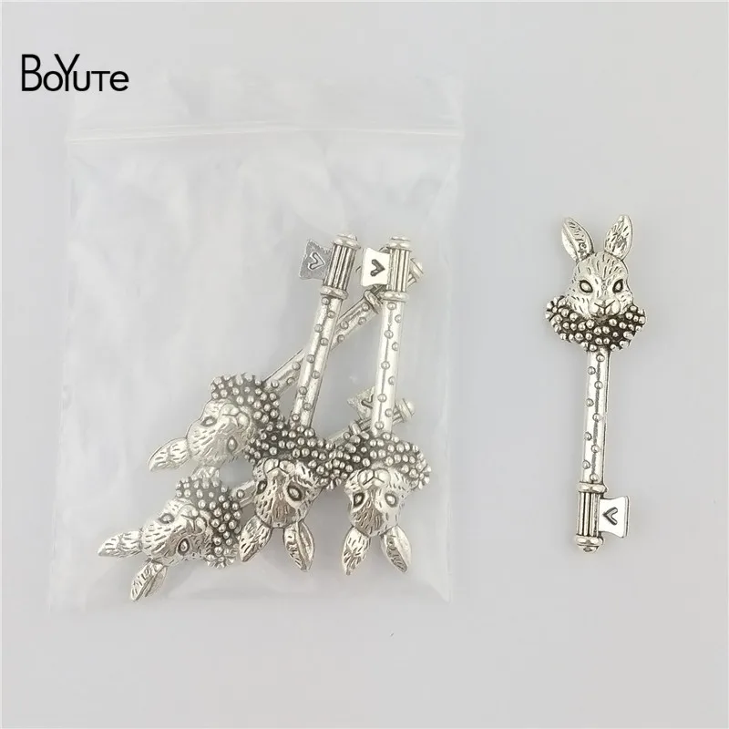 BoYuTe(30 шт./лот) 23*47 мм Для мужчин 24*47 мм Для женщин Винтаж Diy Jewelry аксессуары Запчасти Микки ключ кулон