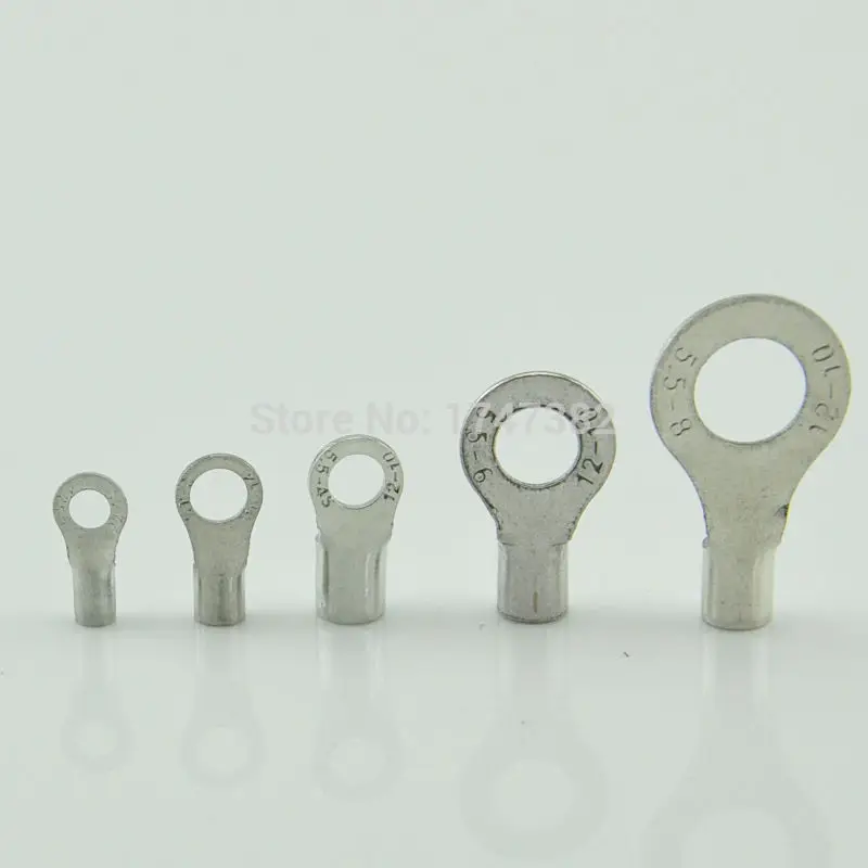 1000 шт. RNB5.5-6 неизолированный кольцевой наконечник электрического провода