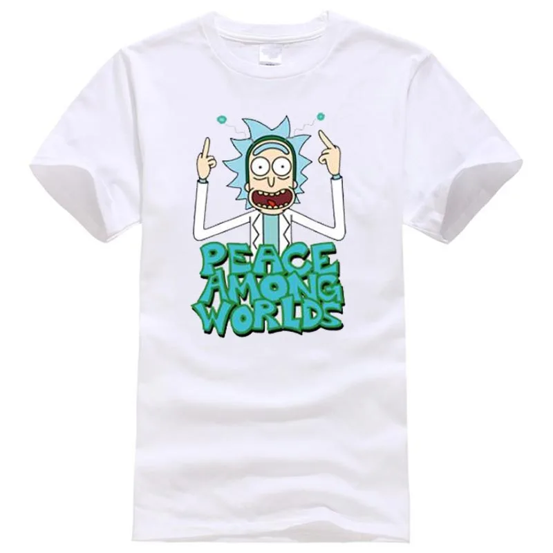 Новые повседневные мужские футболки Rick And Morty забавная футболка с дизайном