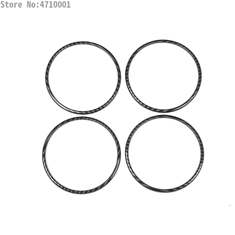 4 шт. хромированные кольца из углеродного волокна для BMW X5 F15 2014-2018 X6 F16 2015-2018 |