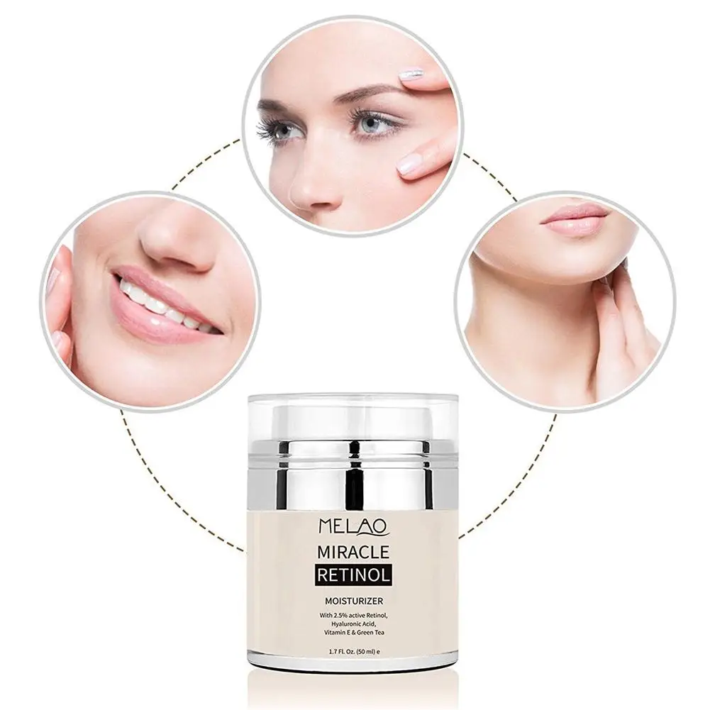 Melao 2.5% Retinol увлажняющий крем-крем для лица и области вокруг глаз с витамином Е зеленый чай против старения и уменьшает морщины крем с ретинолом