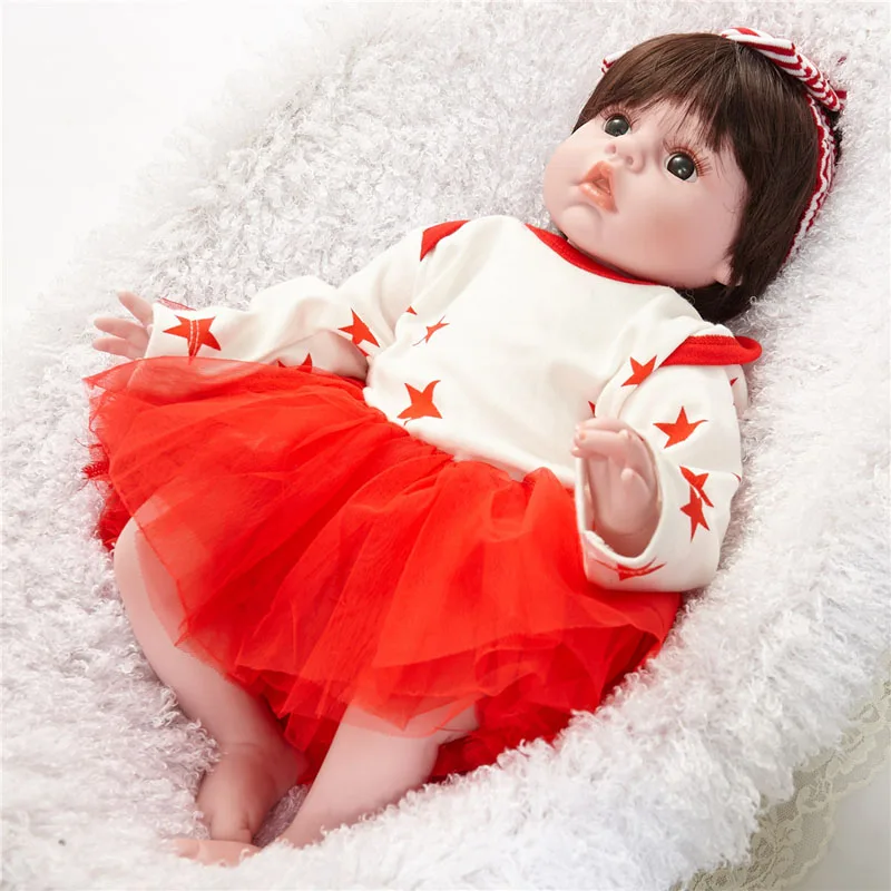 LEOOFU 50 см 20 дюймов подарок на день рождения reborn baby doll Реалистичная мягкая