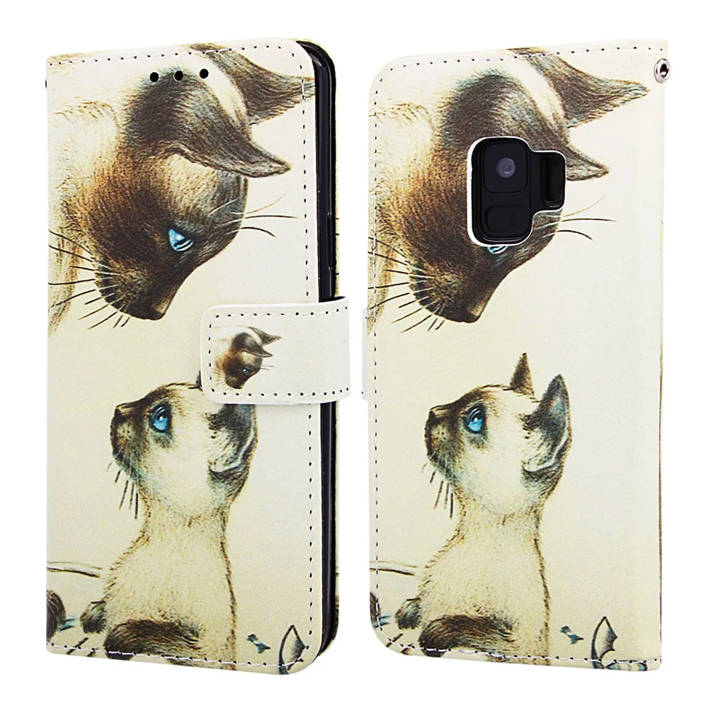 

KDTONG Case sFor Samsung Galaxy S8 S9 S10 Plus Case Cute Flip Leather Magnetic Wallet Cover For Galaxy S10 S9 Case Cover Capa