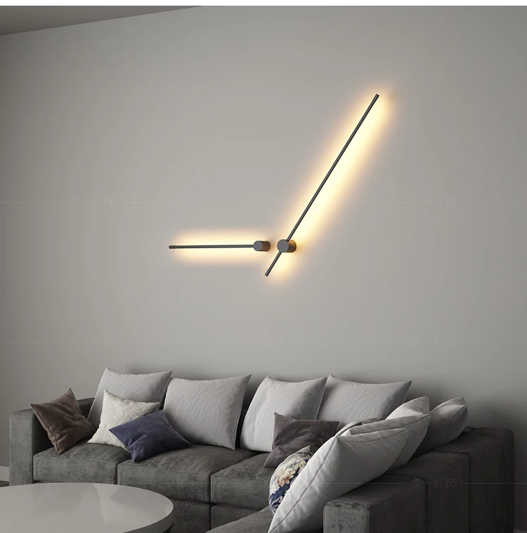Nordic Modern Wall Light Bathroom Mirror Light LED Wall Sconce Light Fixture Living Room Decoration Bedroom Lamp Vanity Lighting