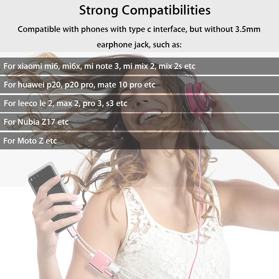 Адаптер для наушников Leeco Le Max 2/Pro 3 S3 USB Type C на 5 мм | Мобильные телефоны и аксессуары