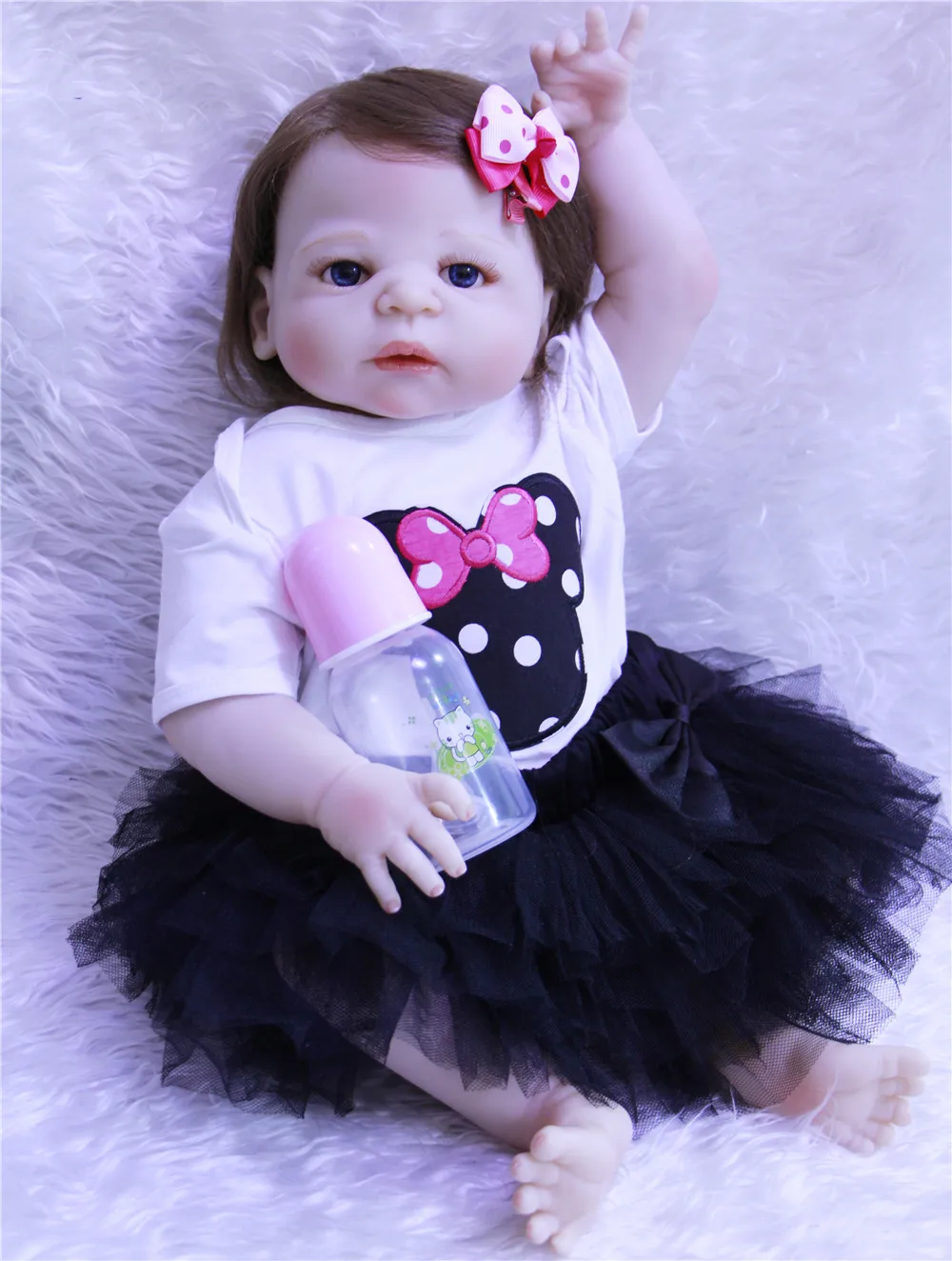 Куклы Bebe reborn girl 23 &quot57 см силиконовые куклы Детские игрушки для детей подарок