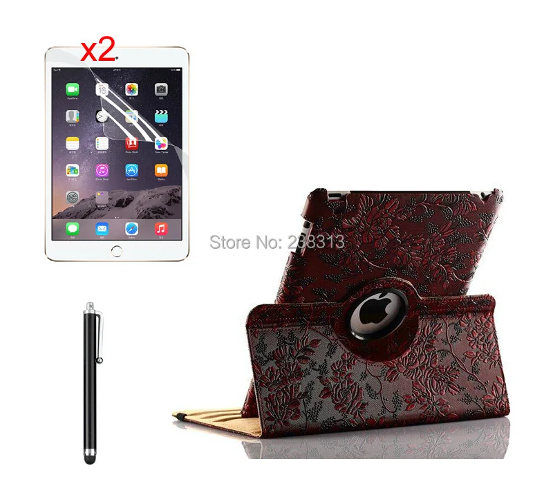 360 градусов вращающийся виноград зернистый умный чехол подставка PU кожаный + 2 *