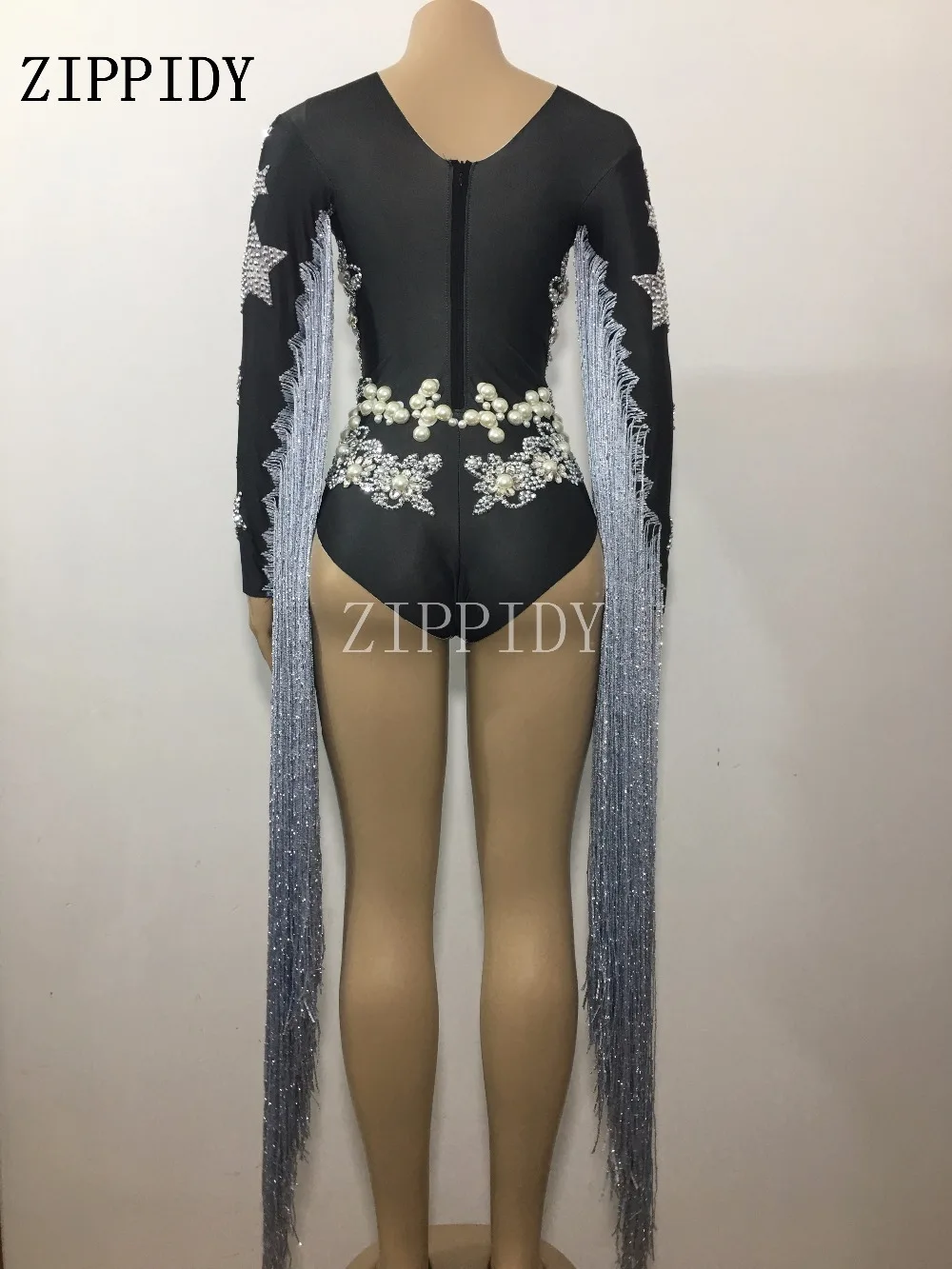 Женское боди со звездами и кристаллами | Тематическая одежда униформа