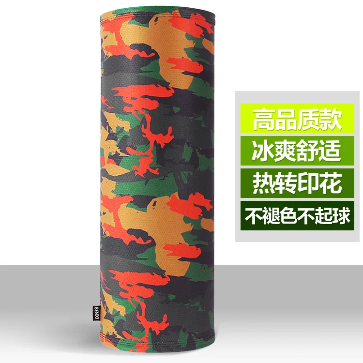 S99 High-quality camouflage sweat-absorbent outdoor magic headscarf riding windproof collar mask | Спорт и развлечения