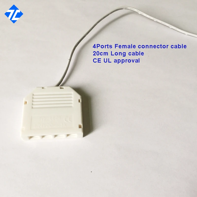 1 шт./лот 20 см длинные 4 портовые светодиодные ленты жесткие панели под корпусом