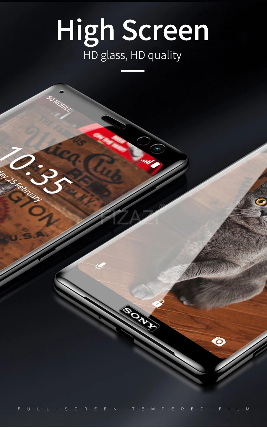 3D изогнутые полное покрытие Экран протектор Закаленное Стекло пленка для sony Xperia XZ1 XZ2 компактный XA Ultra XA1 плюс XZ XZ3 Премиум