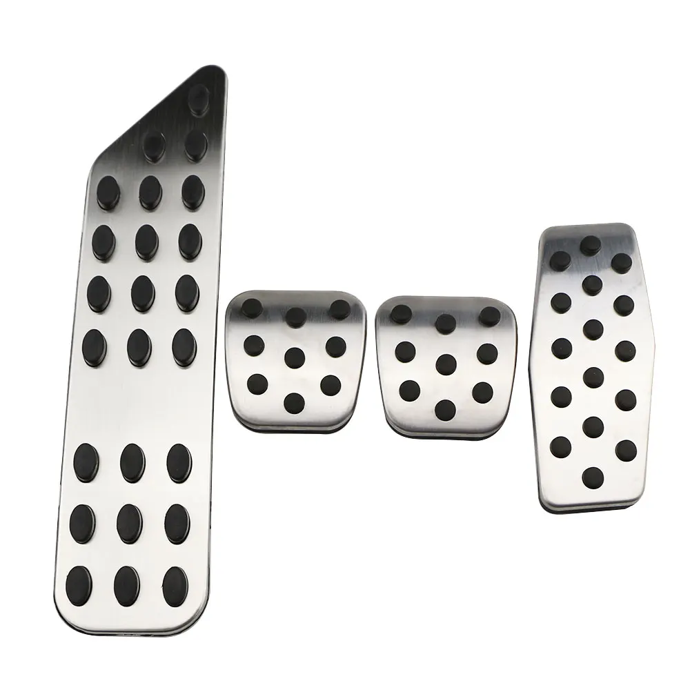 4 Pcs MT With Rest Автомобильные накладки на педали Zlord из нержавеющей стали для Chevrolet Cruze Trax Malibu для Opel Mokka 2013- ASTRA J Insignia - Название цвета: 4 Pcs MT With Rest