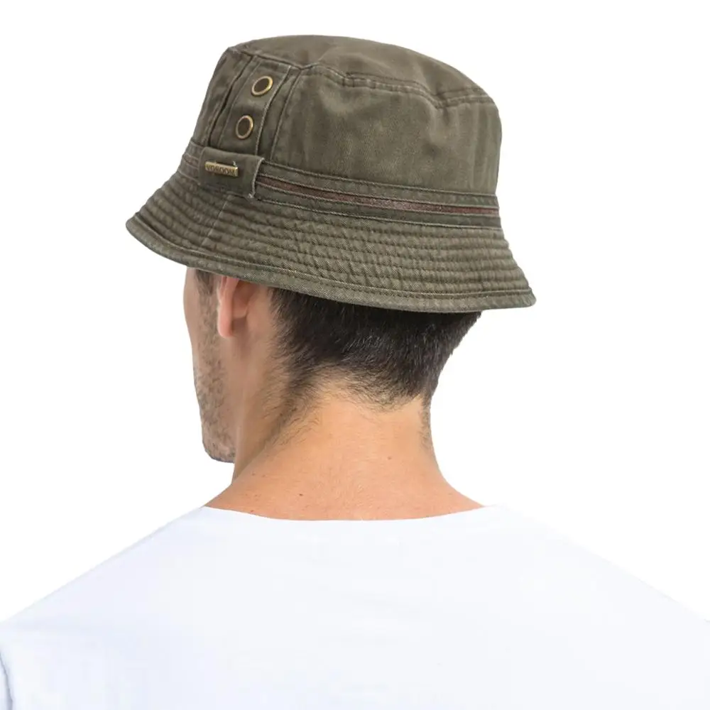 Шляпа ведро VOBOOM для мужчин летняя кепка из хлопка и джинсы защиты от солнца