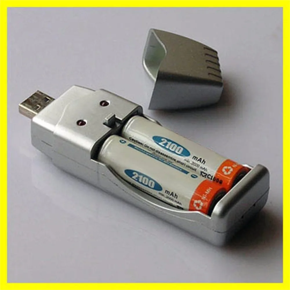 Rechargeable NiMH Battery Charger AA AAA High Capacity USB AAA/AA*2 160mA DC 5V Input Port/AC Converter Powered | Электроника
