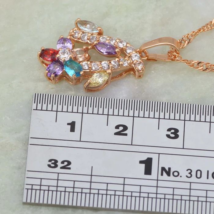 Брендовые дизайнерские женские модные ювелирные изделия золотые разноцветные