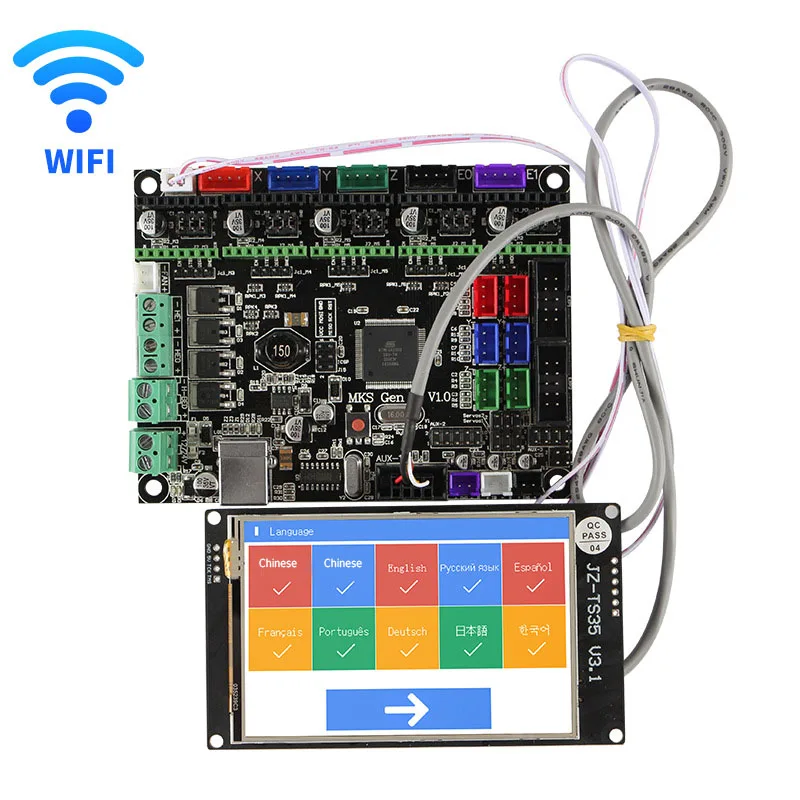 Профессиональный MKS GEN L основная плата сенсорный экран дисплей TFT WIFI щит панель