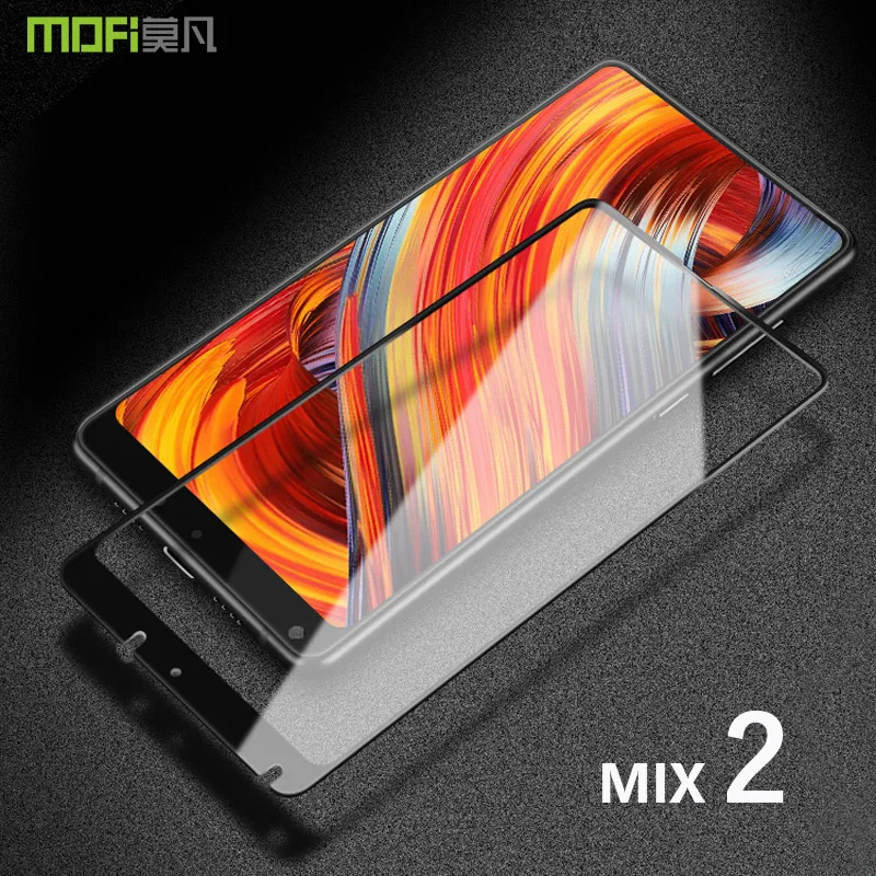 Для Xiaomi Mi Mix 2 стекло MOFI 2s Закаленное пленка полное покрытие Защита экрана для Mix2