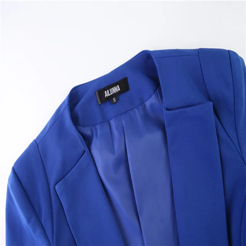 Новый Женский Пиджаки Весна Тонкий Элегантный Твердые Pattern Плюс Размер Корейской