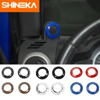shineka car interior a pillar speaker decorative cover frame trim sticker accessories for jeep wrangler 2008 2014