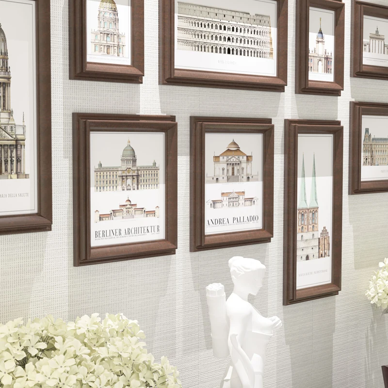 Коллаж фото рамка 9 шт./компл. Винтаж рамы для картин порта Retrato квадратные