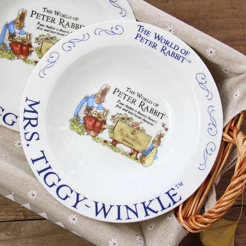 Суповая керамика в западном стиле глубокая тарелка европейском с мультяшным