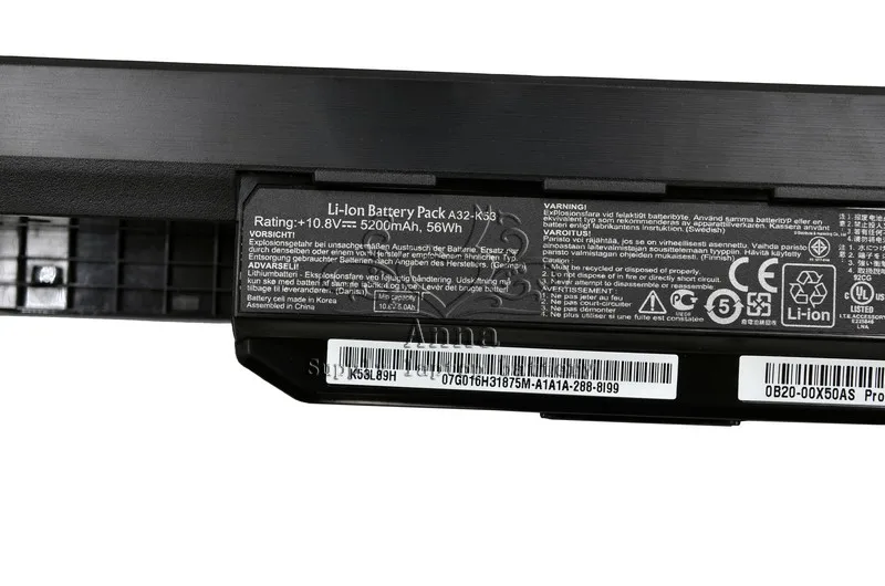 Оригинальный аккумулятор JIGU для ноутбука Asus A43E A53S K43E K43U X54 X54H X54C X84 K53S K53 K53E X44H с