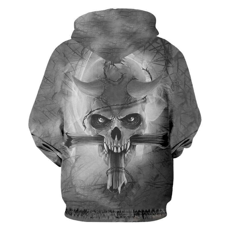 OGKB Hot Sale Cool Print Cross Skull 3d Zip Hoodies Sweatshirts Man Hiphop Long Sleeve Cardigan Coats Casual Hoodie Hoody 6XL | Мужская