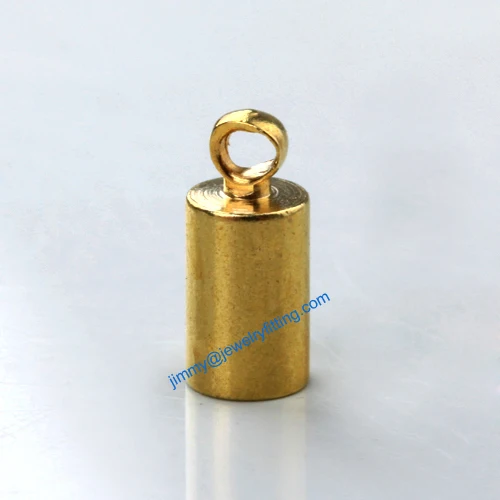 3000pcs jewelry finding Metal End caps for laether cord chain end 4*9mm