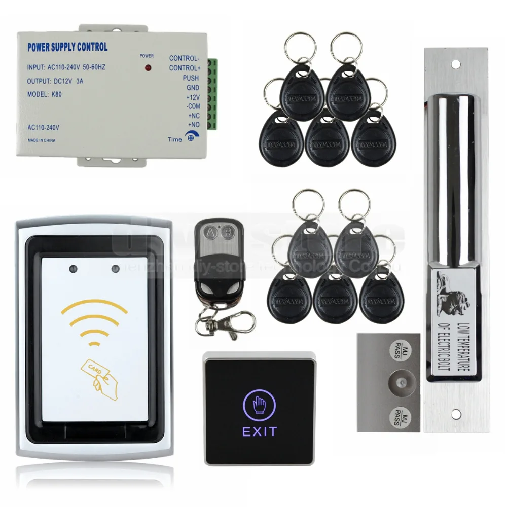 DIYSECUR Электрический замок с болтом дистанционное управление 125 кГц RFID считыватель