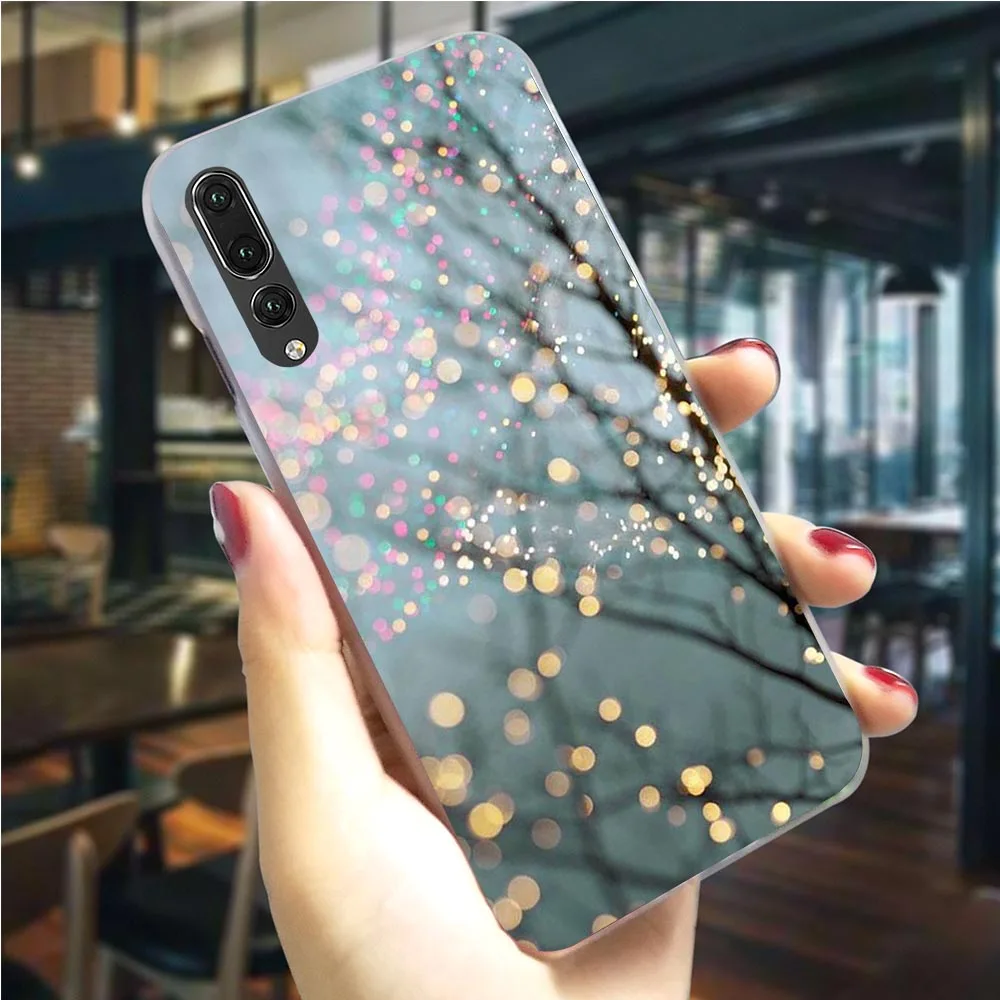 Пейзаж Зима светильник снег чехол для телефона для huawei Honor 7X крышка 6A 7A Pro 7C 8C/8 9 10 Lite Play Y6/Y6 Y7 Prime Y9 Nova 3/3i/4 - Цвет: K1031004