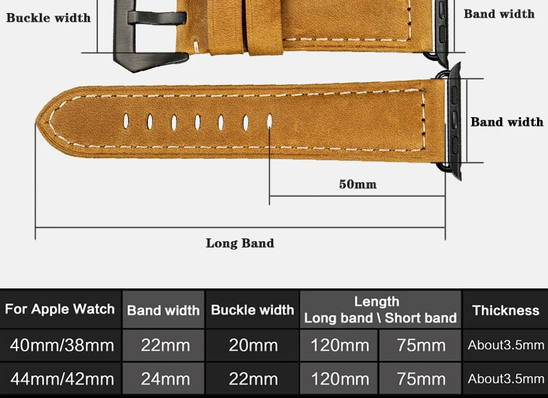 Браслет MAIKES из натуральной кожи 44 мм 40 мм для apple watch ремешок для часов 42 мм 38 мм iwatch серия 5 4 3 2 1