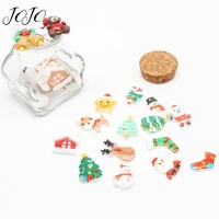 jojo bows 10pcs diy craft supplies christmas glitter resin accessory for craft flatback planar resin patch phone case sticker