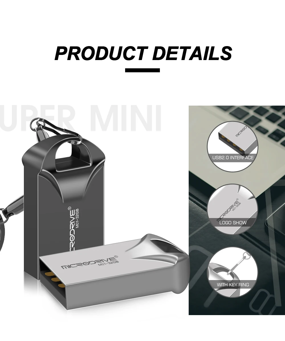 Мини-металлический брелок флеш-накопитель металлический USB флэш-накопитель реальный 128 Гб 64 ГБ 32 ГБ 16 ГБ 8 ГБ micro memory sticks u disk