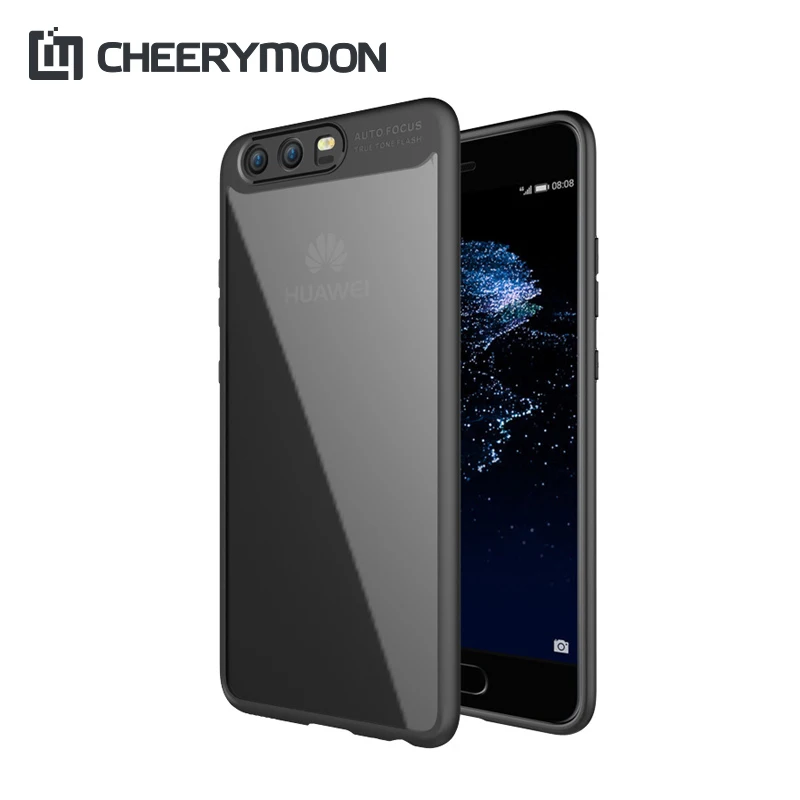 Cheerymoon Мода Полный акриловый прозрачный для Huawei P10 ТПУ силиконовый чехол