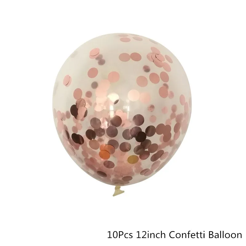 Chicinlife Rosegold 30th День рождения украшение сердце воздушный шар "Конфетти" попкорн коробка для взрослых 30 лет на день рождения поставки - Цвет: 10Pcs