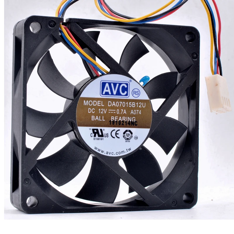 DA07015B12U 7 см 70 мм вентилятор 12 В 0.70A 4 линии компьютер pwm шасси AMD процессор вентилятор охлаждения