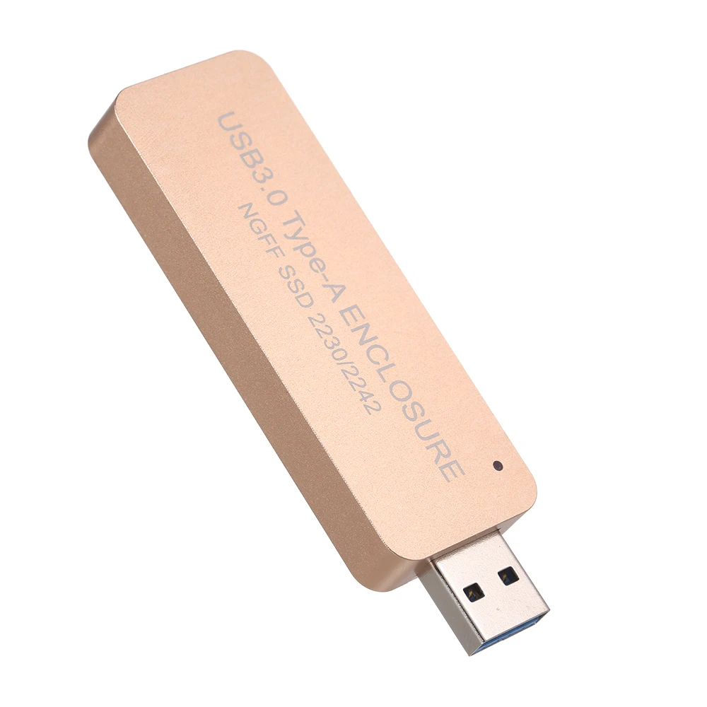 Алюминиевый NGFF/M.2 SSD к USB 3 0 Type A портативный жесткий диск выдвижной внешний корпус