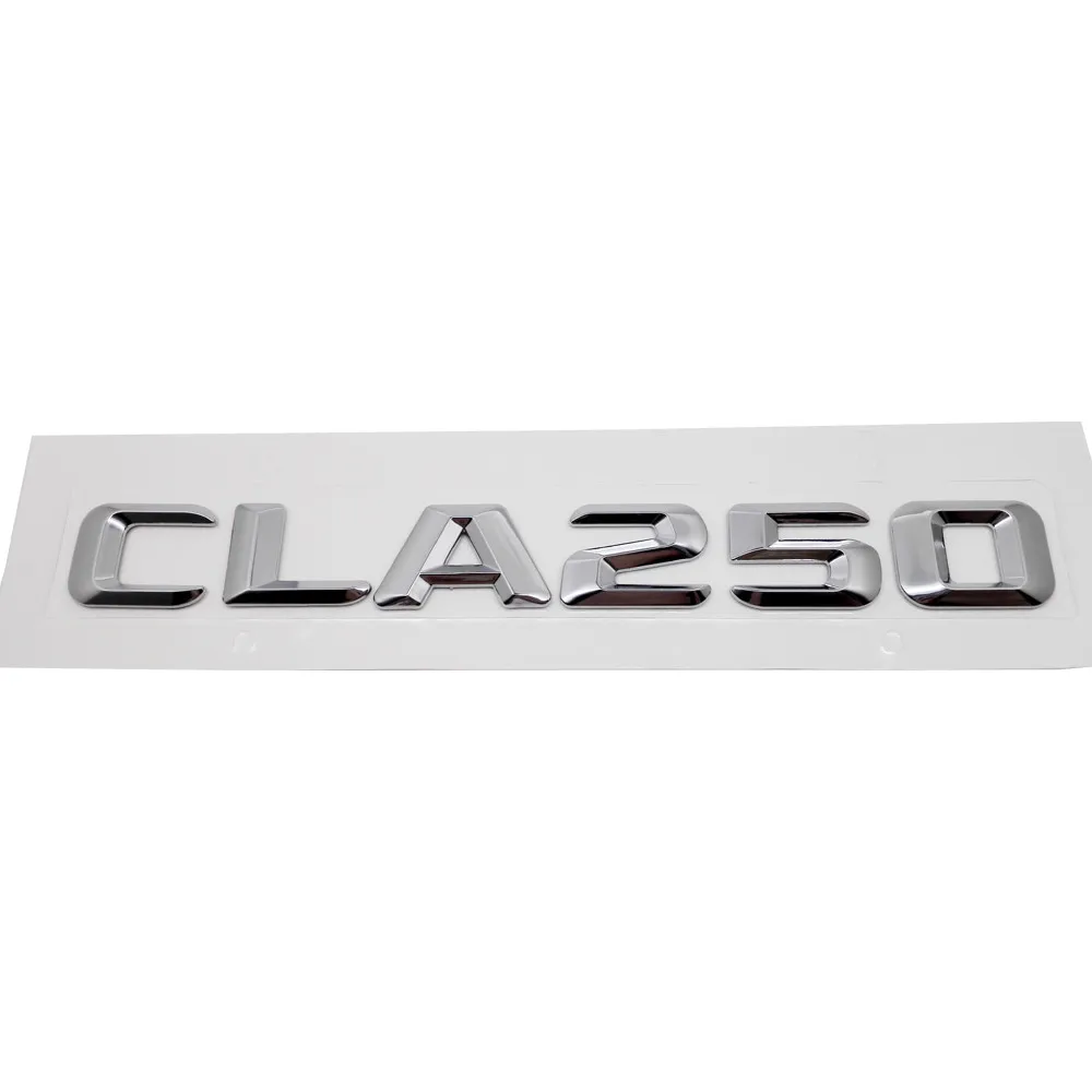 Авто Наклейка для Mercedes-benz CLA Class 45 220 260 Benz AMG CLA180 CLA200 CLA250 W205 W177 W176 W168 задняя наклейка металлический значок - Название цвета: CLA250