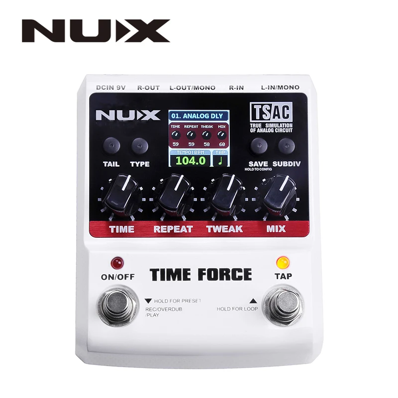 NUX PA-2 Портативная акустическая гитара Мульти-эффекты педаль процессор плоская Настройка функция