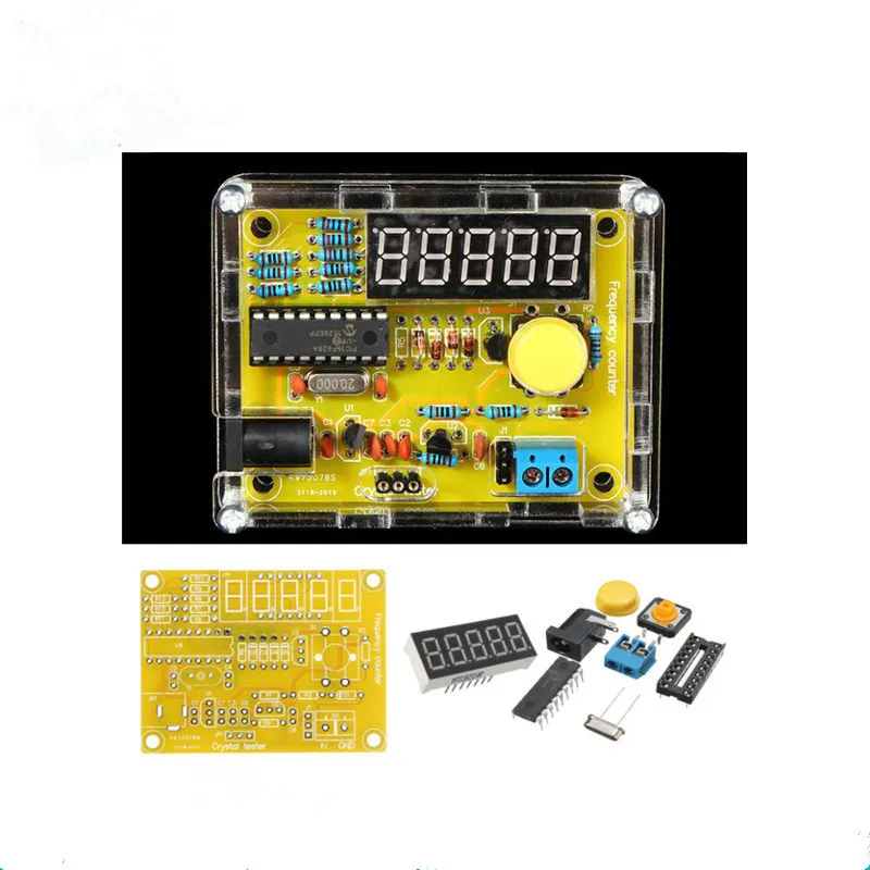 Новый DIY Наборы 1 Гц 50 МГц тестер счетчик частоты метр оболочки Запчасти