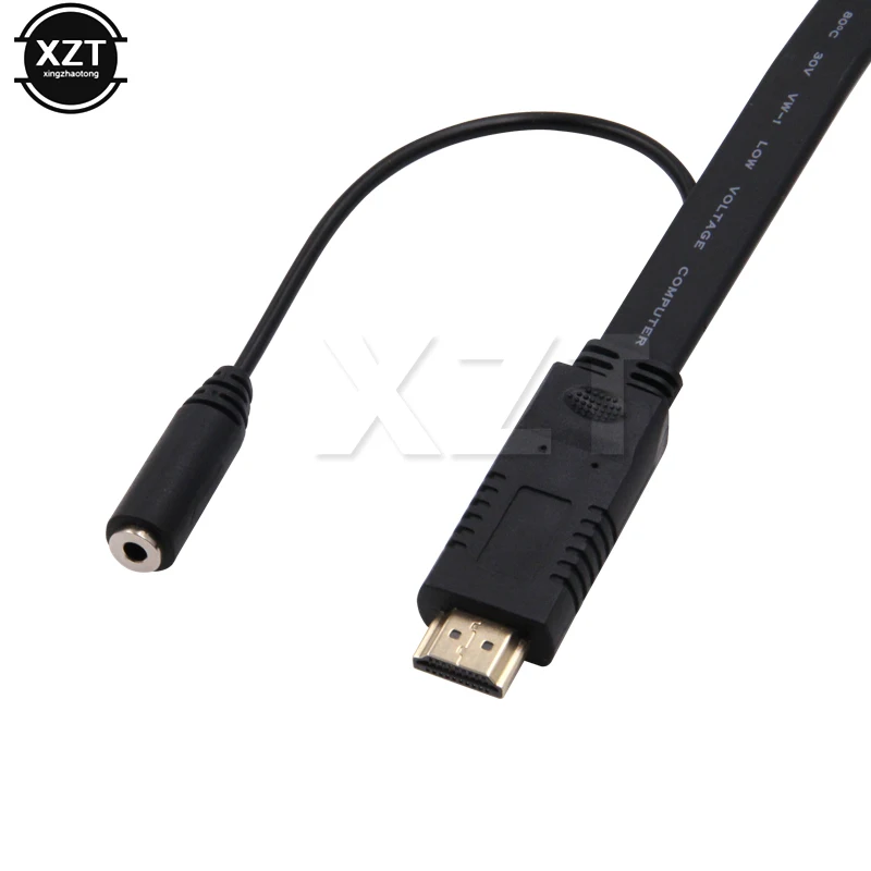 1 шт. Новый адаптер HDMI-совместимый к VGA преобразователь кабеля 1080P